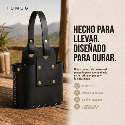 Bolso Matero Negro 2 Compartimientos Grande