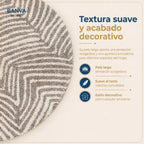 Shaggy Peluda Guiza Beige 100x50
