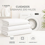 Juego Sábana Cannon 200 Hilos 2 Plazas Fawn