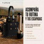 Bolso Matero Negro 2 Compartimientos Grande