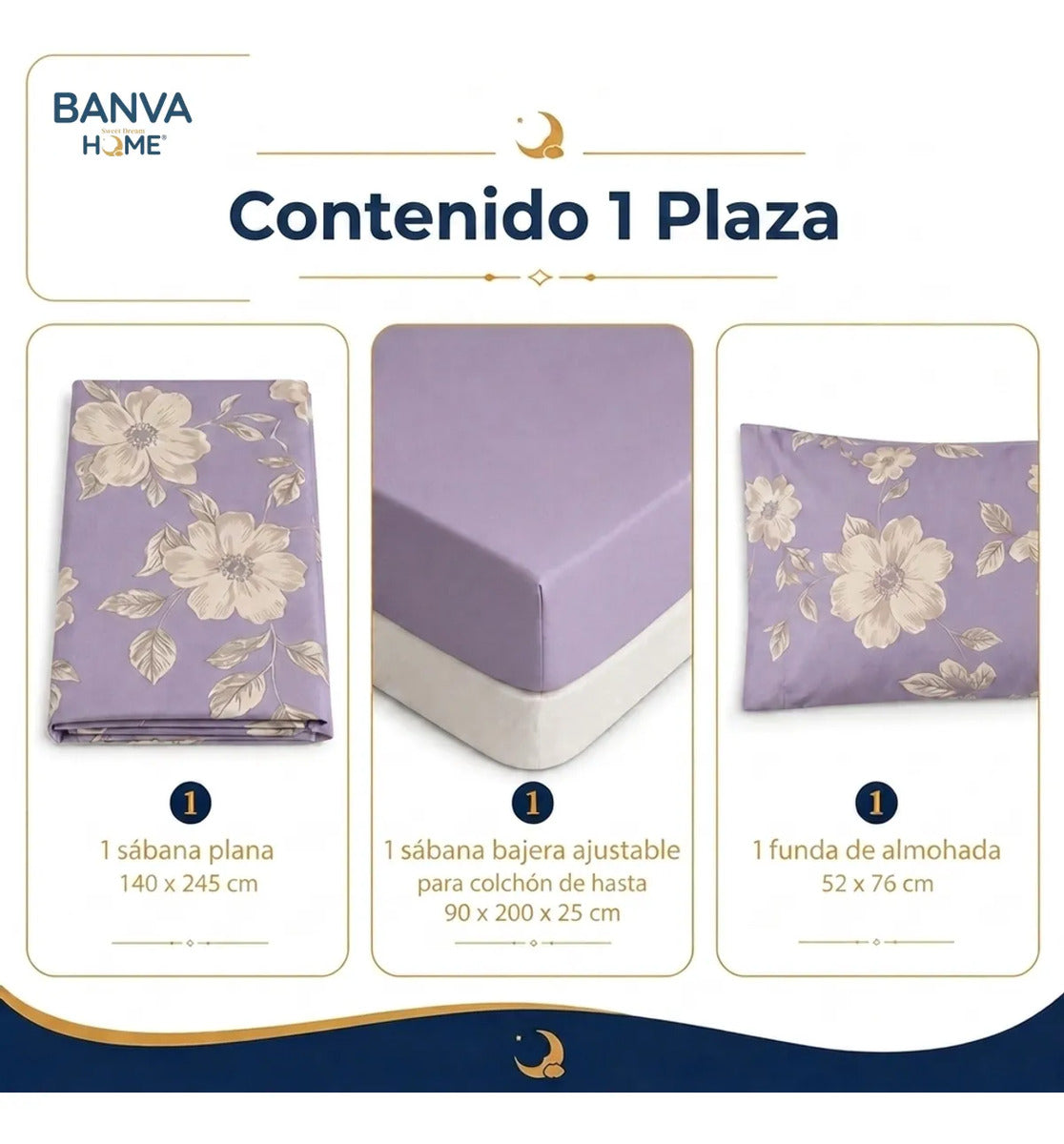 Juego Sábana Illusions 144 Hilos Liso 1 Plaza Kler