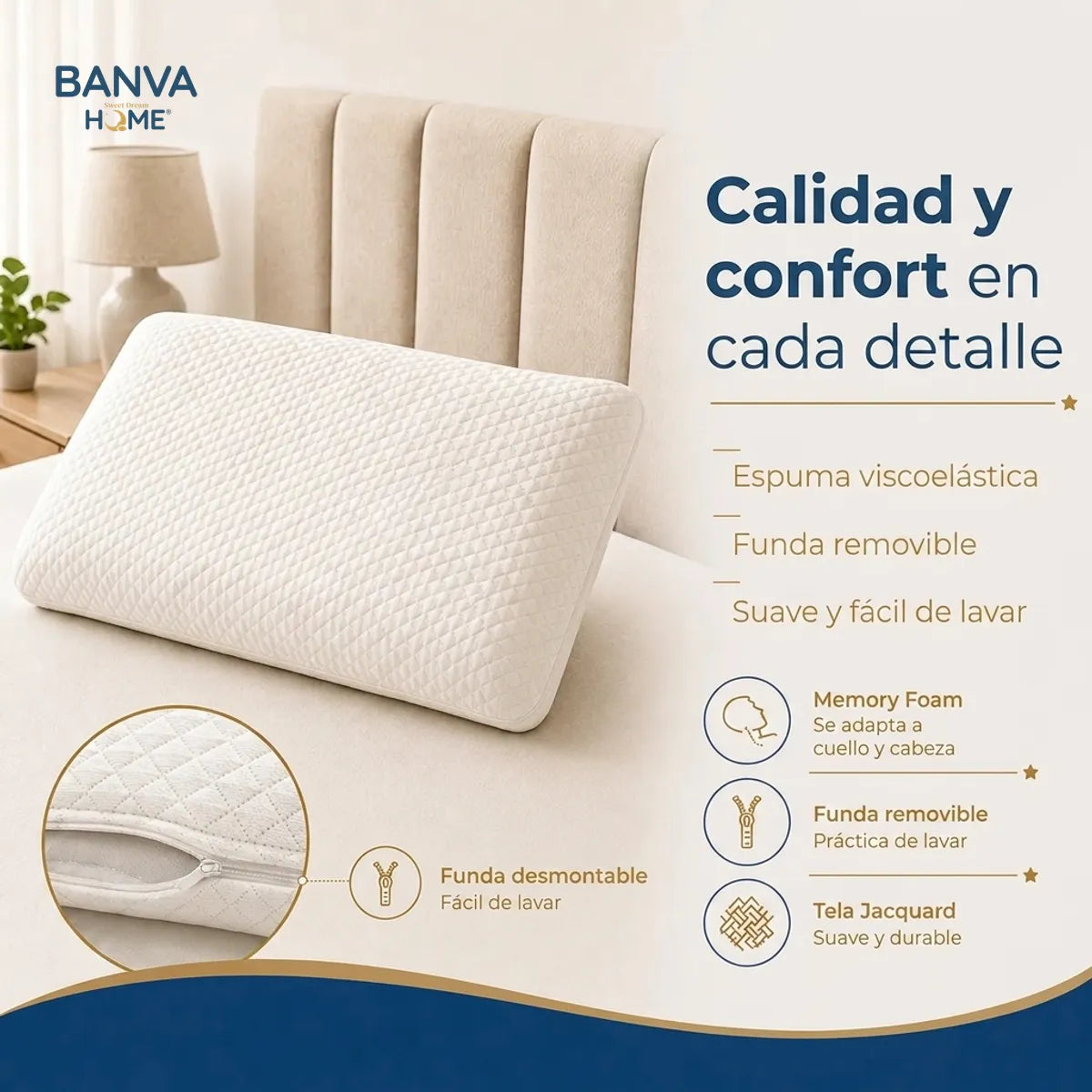 Pack 2 Almohada Illusions Blanco