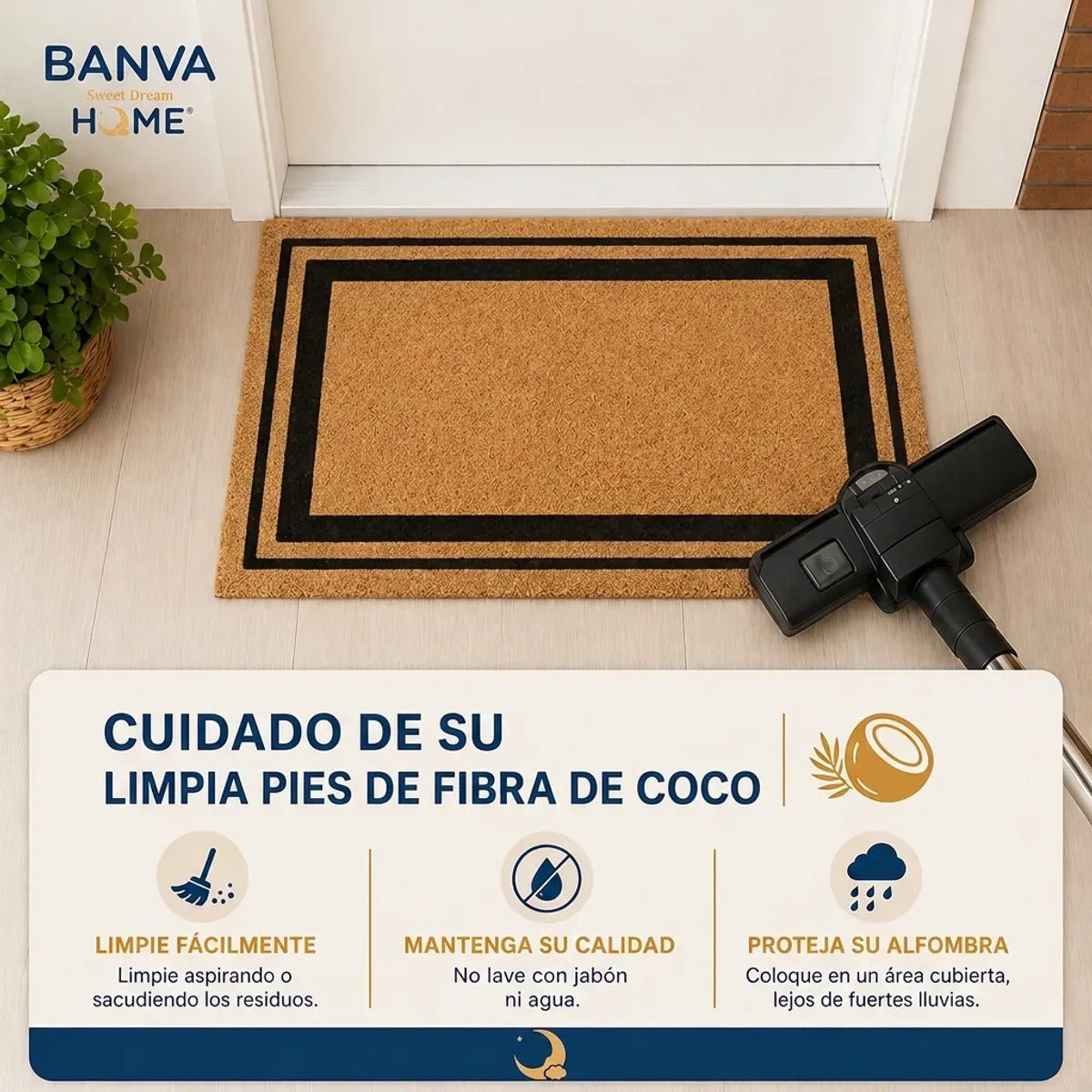 Limpiapies Coco Clean 75x45