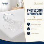 Protector Illusions Waterproof Liso King Blanco