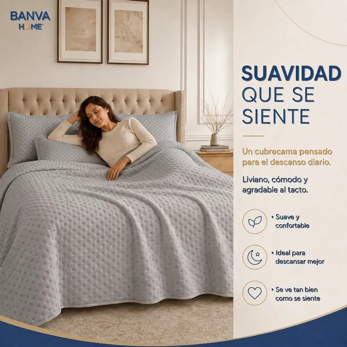 Quilt Atenas King Gris