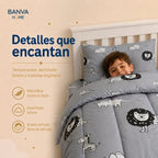 Plumón Infantil Selva Gris