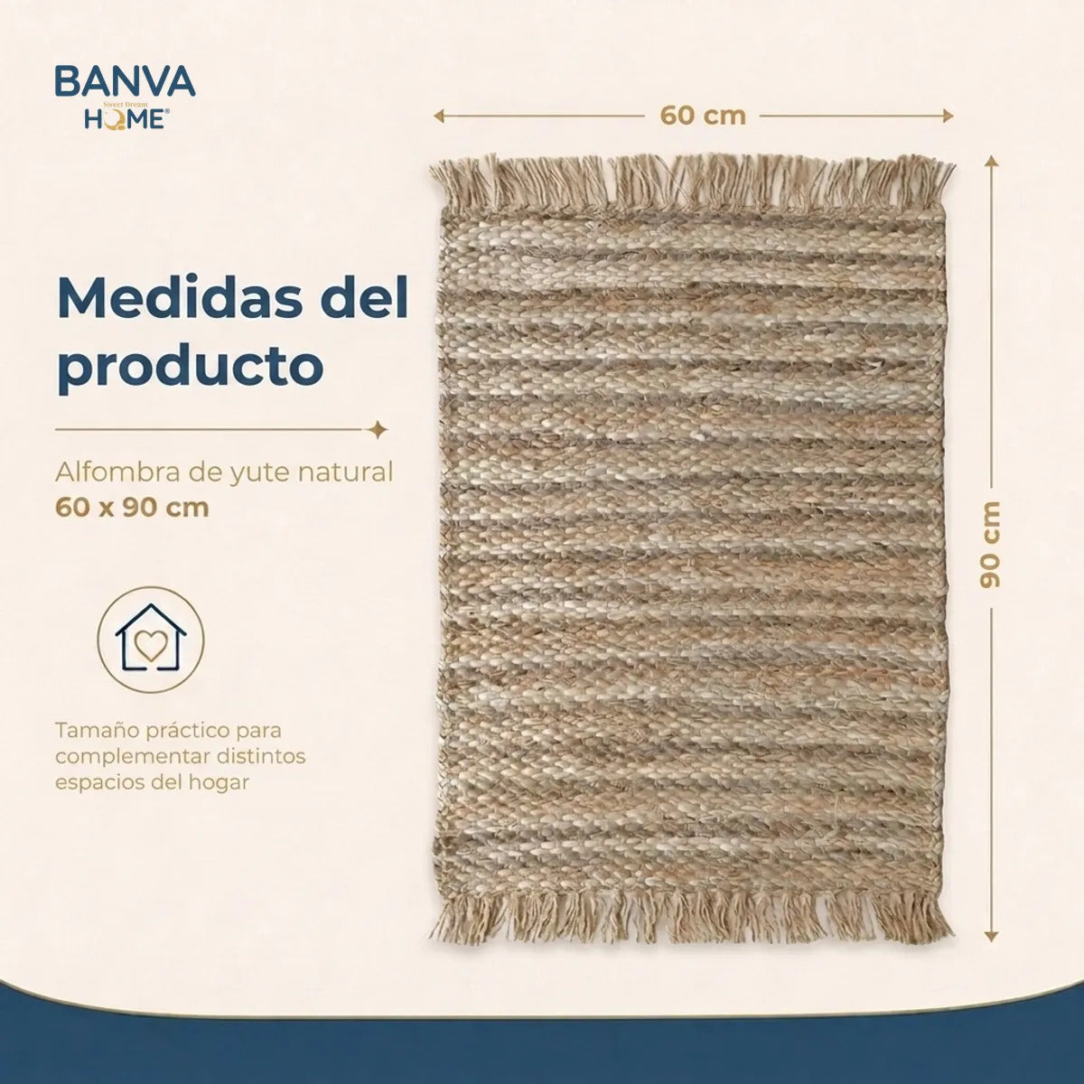 Jute Fibra Natural 60x90