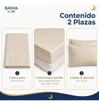 Juego 2 Sábana Illusions 144 Hilos 2 Plazas