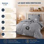 Plumón Infantil Selva Gris