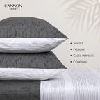Juego Sábana Cannon 200 Hilos Moka 2 Plazas