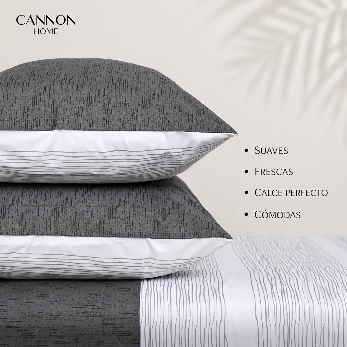 Juego Sábana Cannon 200 Hilos Moka 2 Plazas