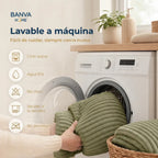 Manta Illusions Flannel Relieve Verde Olivo 150x130 500gr