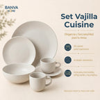 Juego Set Vajilla STW 30pzas Beige