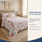 Quilt Bruselas 1.5 Plazas Flowers