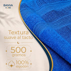 Juego Toalla 500g Azul