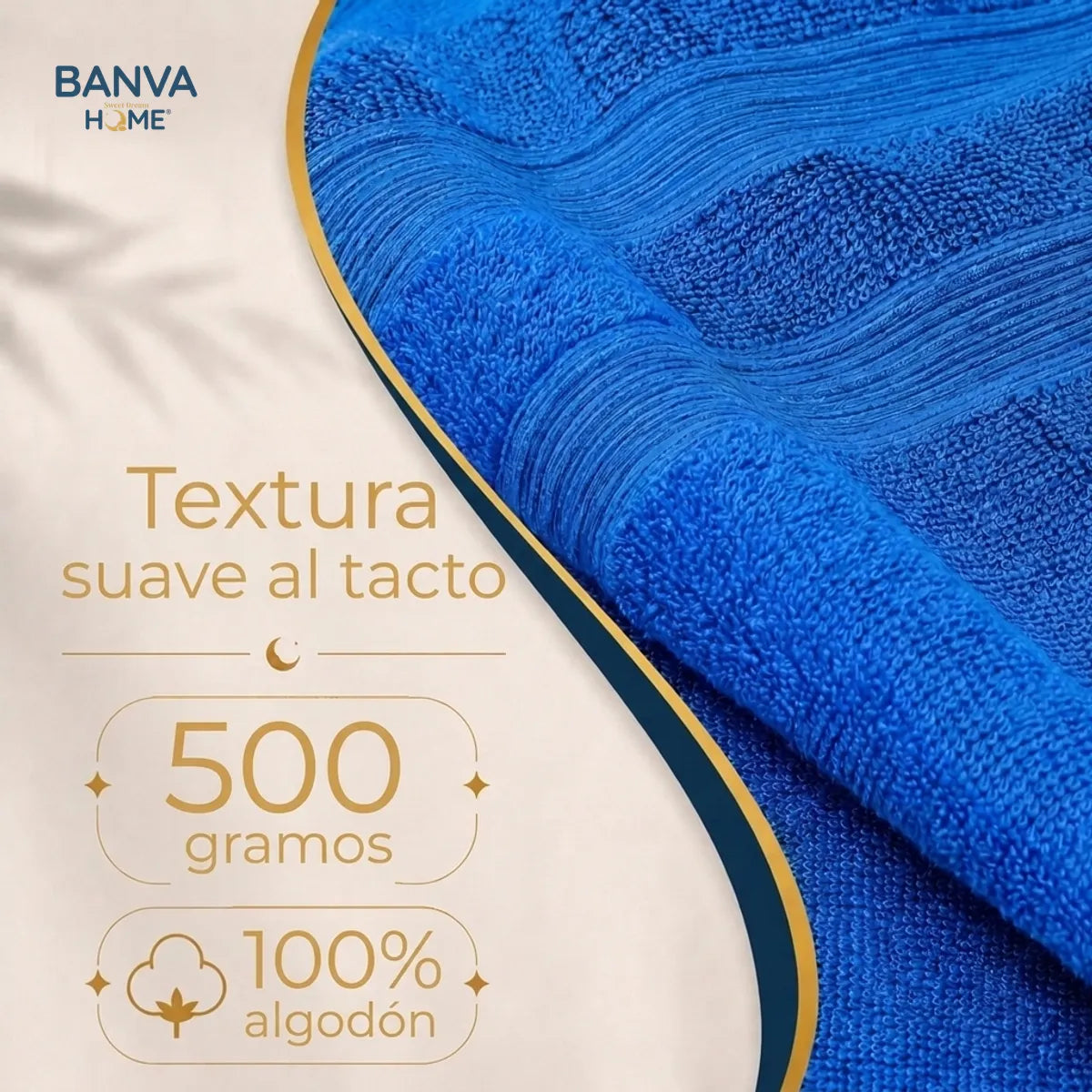 Juego Toalla 500g Azul