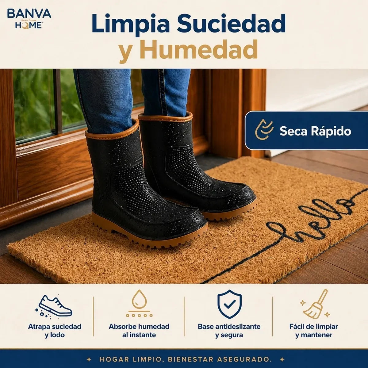 Limpiapies Coco Hello 75x45