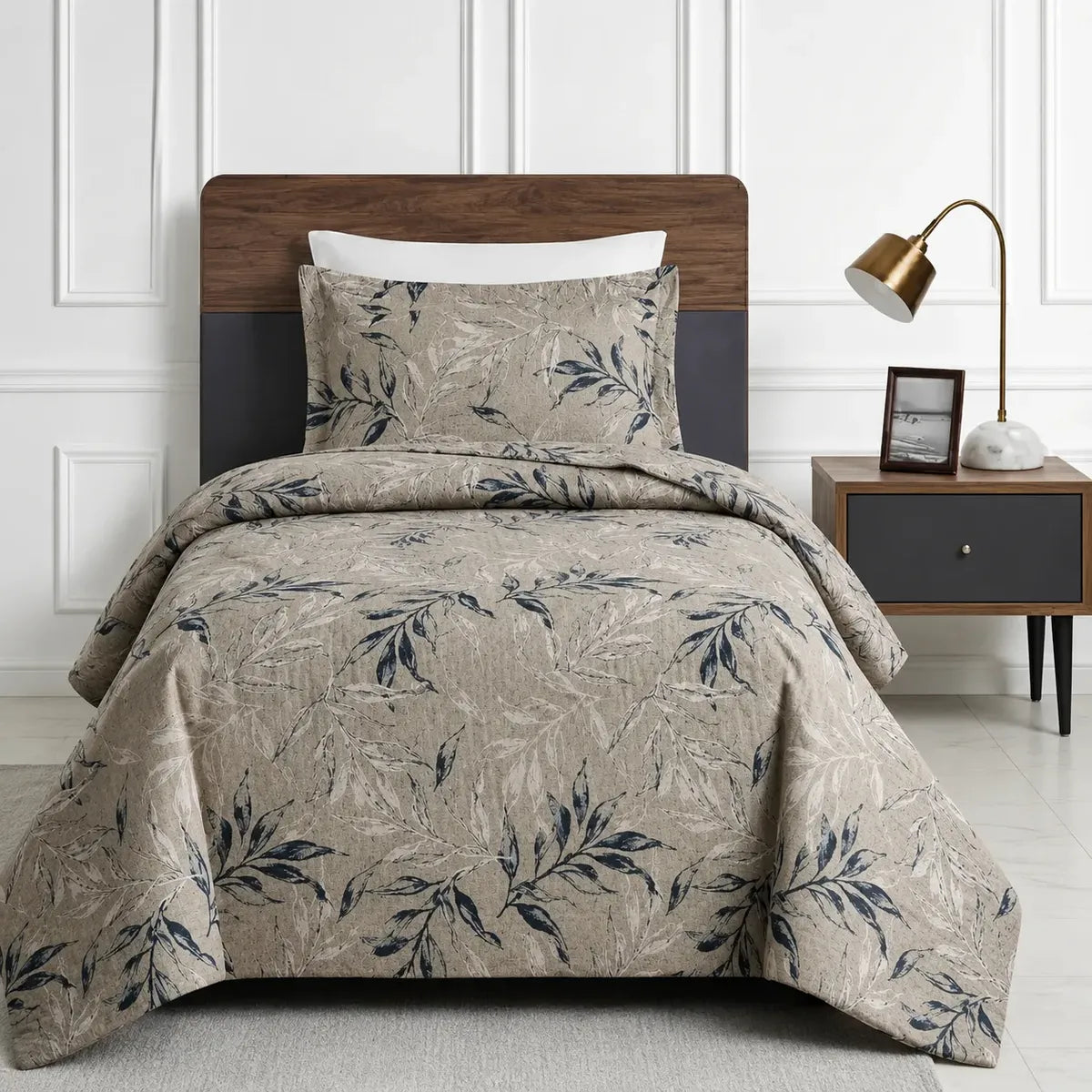 Quilt Breda 1.5 Plazas Beige