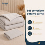 Quilt Sherpa 1.5 Plazas Beige