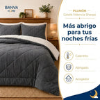 Plumón Valencia Corduroy Sherpa 1.5 Plazas Gris