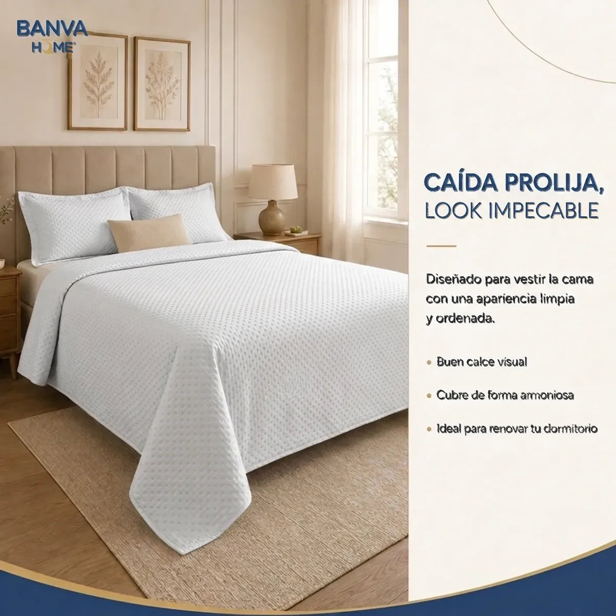 Quilt Atenas 2 Plazas Blanco
