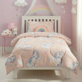 Plumón Infantil Unicornio Rosa Claro