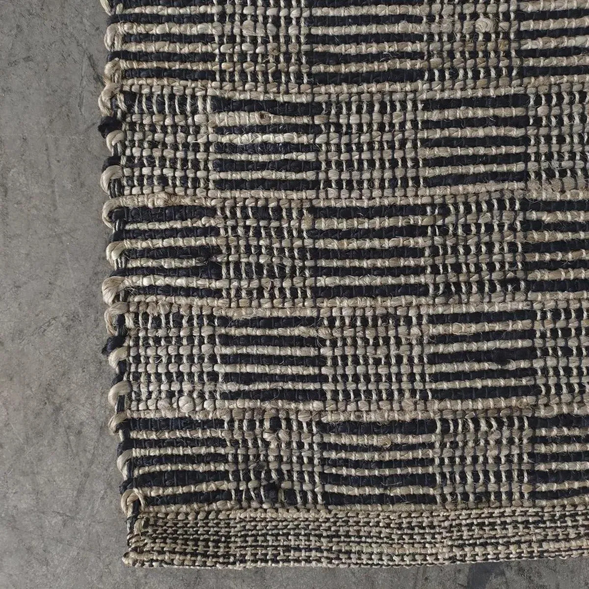 Jute Fibra Natural Tibet Negro 60x90