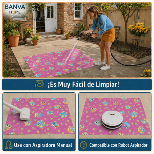 Alfombra Infantil Estampado Girl 95x133