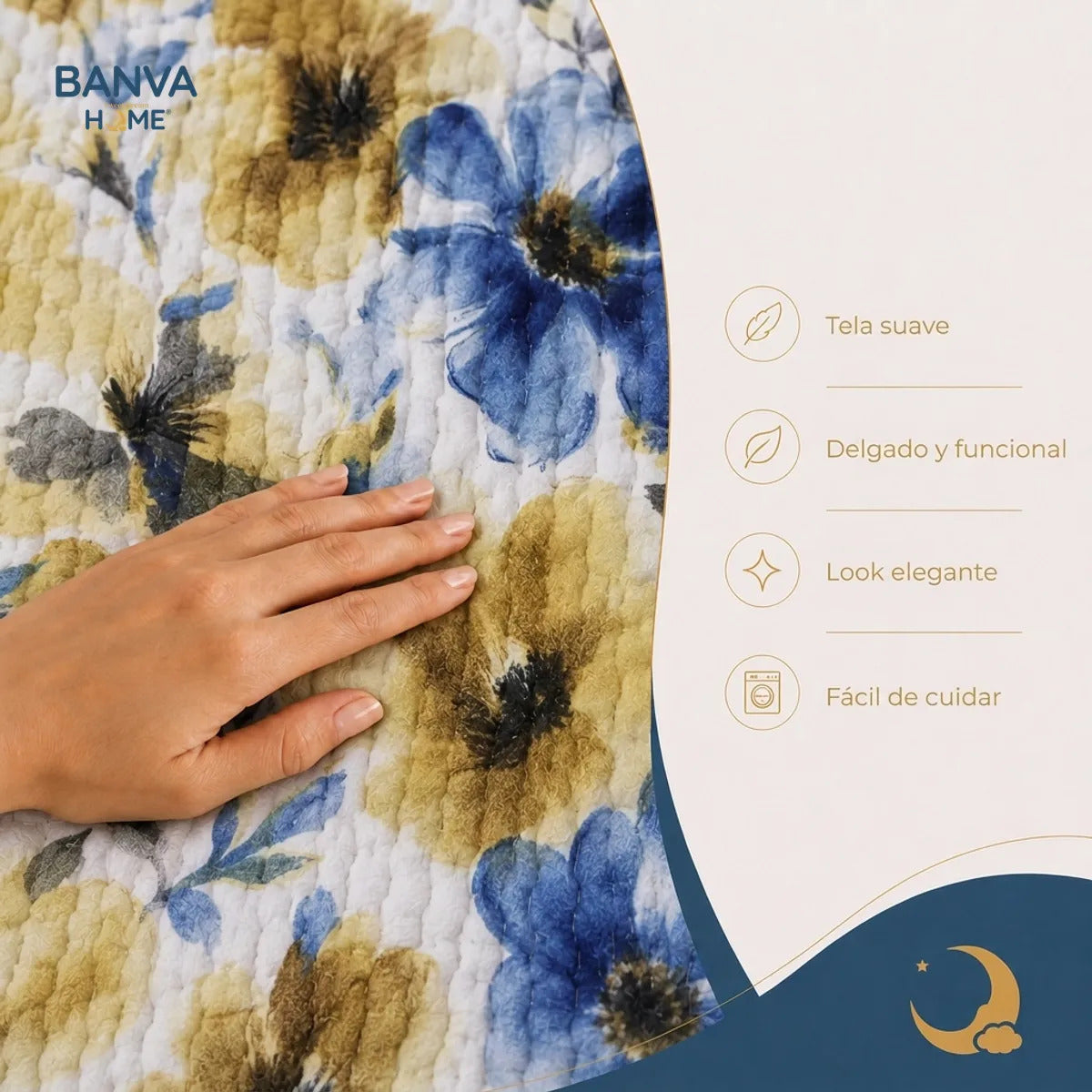 Quilt Breda King Celeste