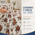 Quilt Bruselas 1.5 Plazas Marrón