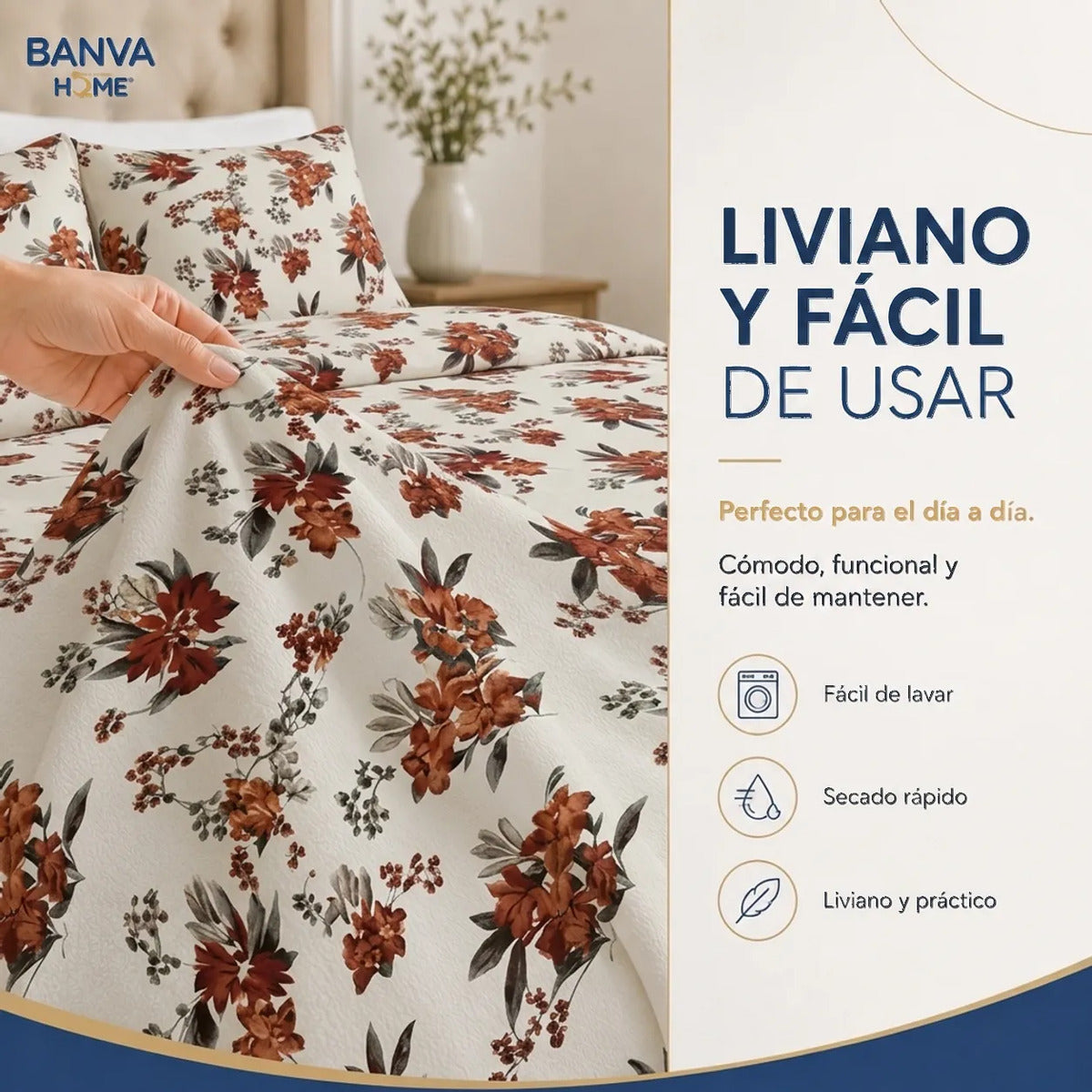 Quilt Bruselas 1.5 Plazas Marrón