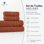 Toalla American Family Rust