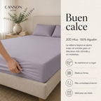 Sábana Elements & Co 200 Hilos Lila 2 Plazas