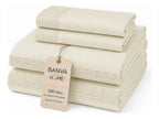 Juego Sábana Illusions 180 Hilos Broderie Liso King Beige Ivory