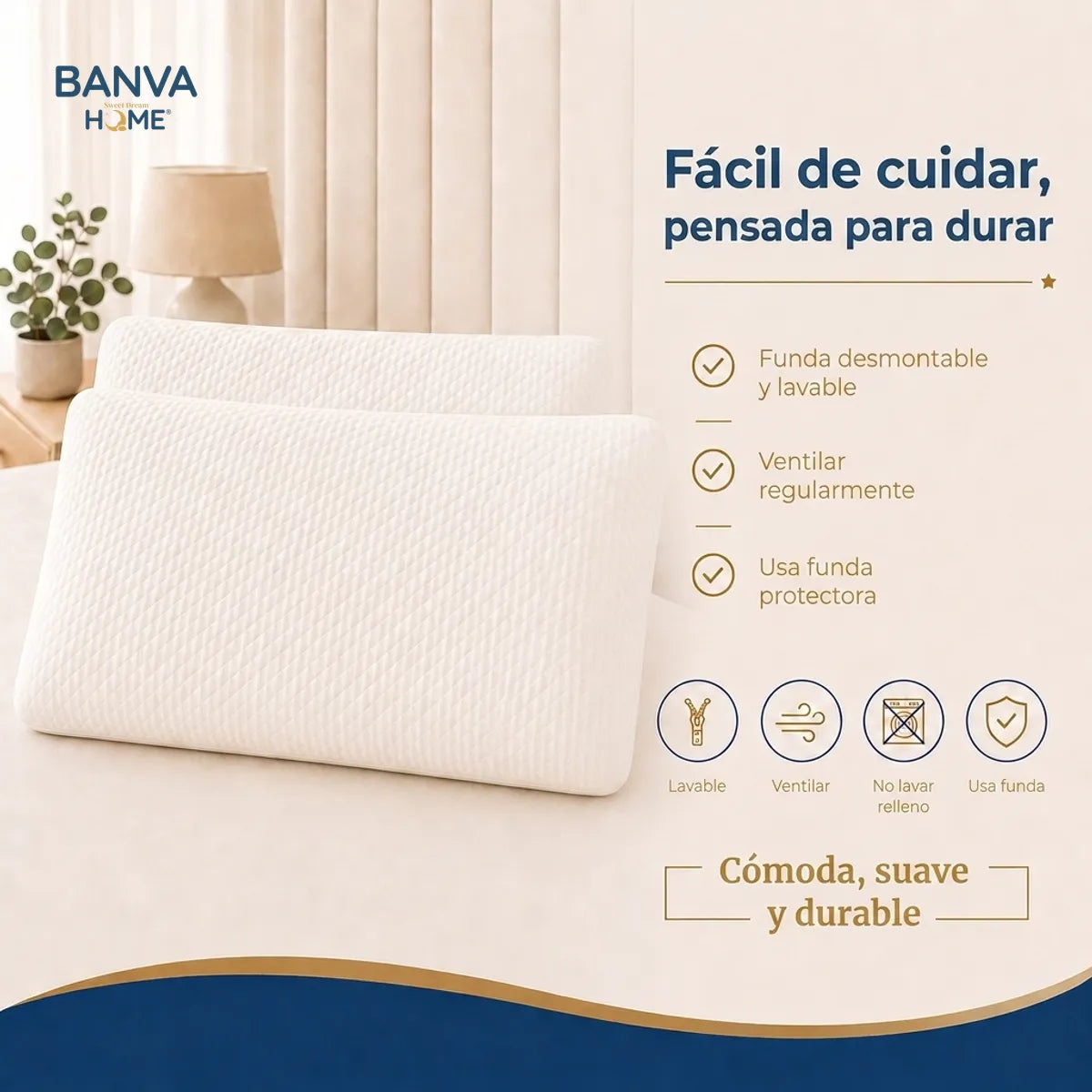 Pack 2 Almohada Illusions Blanco