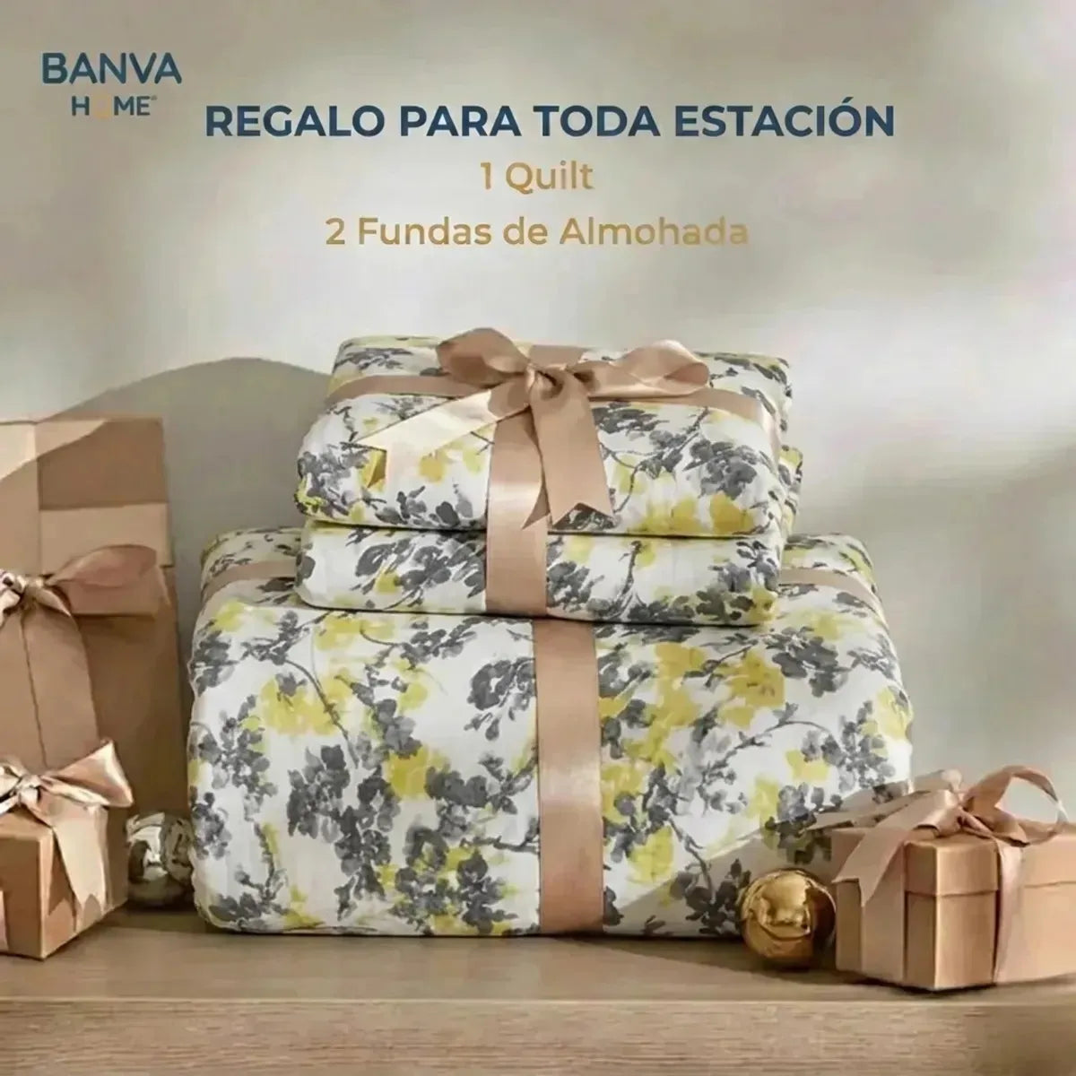 Quilt Bruselas King Amarillo