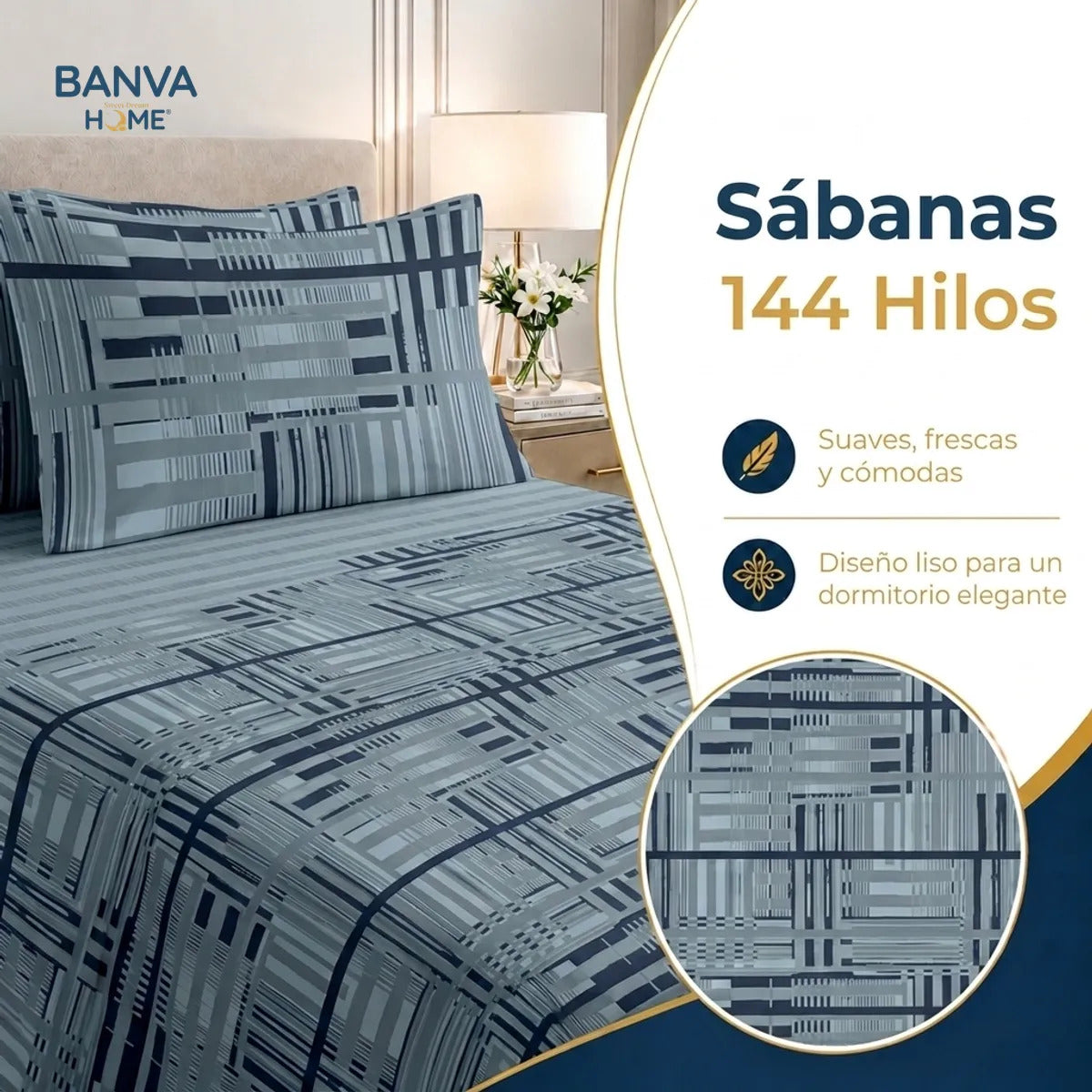 Juego Sábana Illusions 144 Hilos Liso 1.5 Plazas Lirio