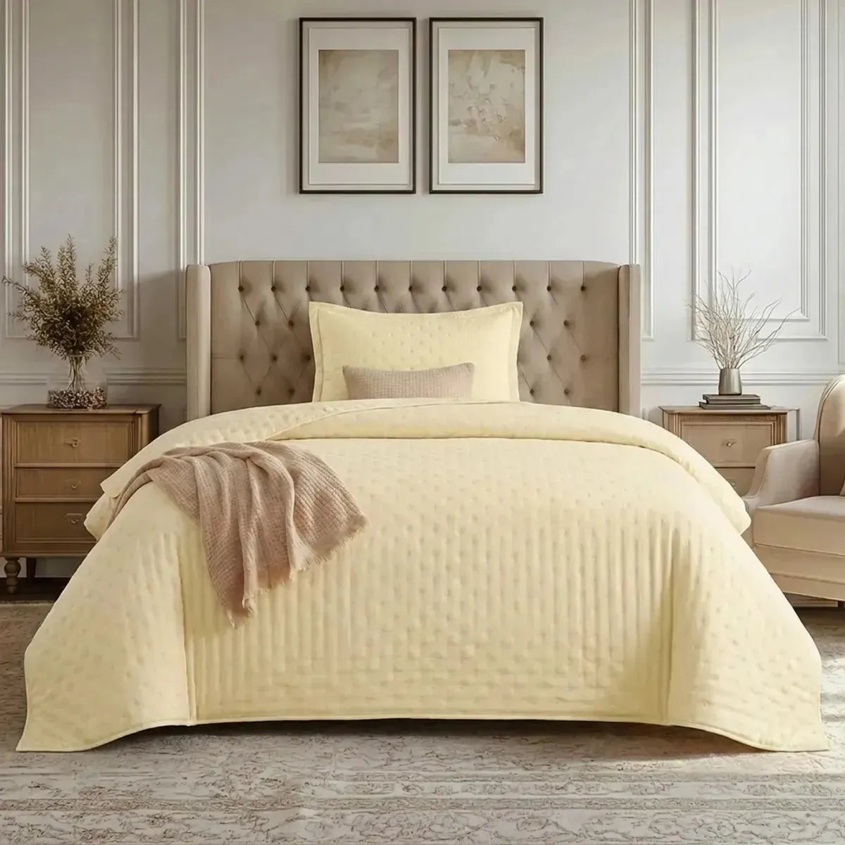 Quilt Roma 1.5 Plazas Butter