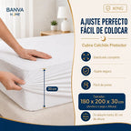 Protector Illusions Waterproof Liso King Blanco