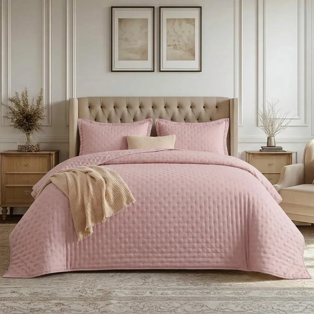 Quilt Roma King Rosa