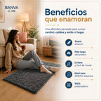 Shaggy Peluda Gris Marengo 100x50