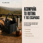 Bolso Matero Negro 4 Compartimientos