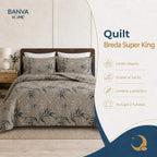 Quilt Breda Súper King Beige
