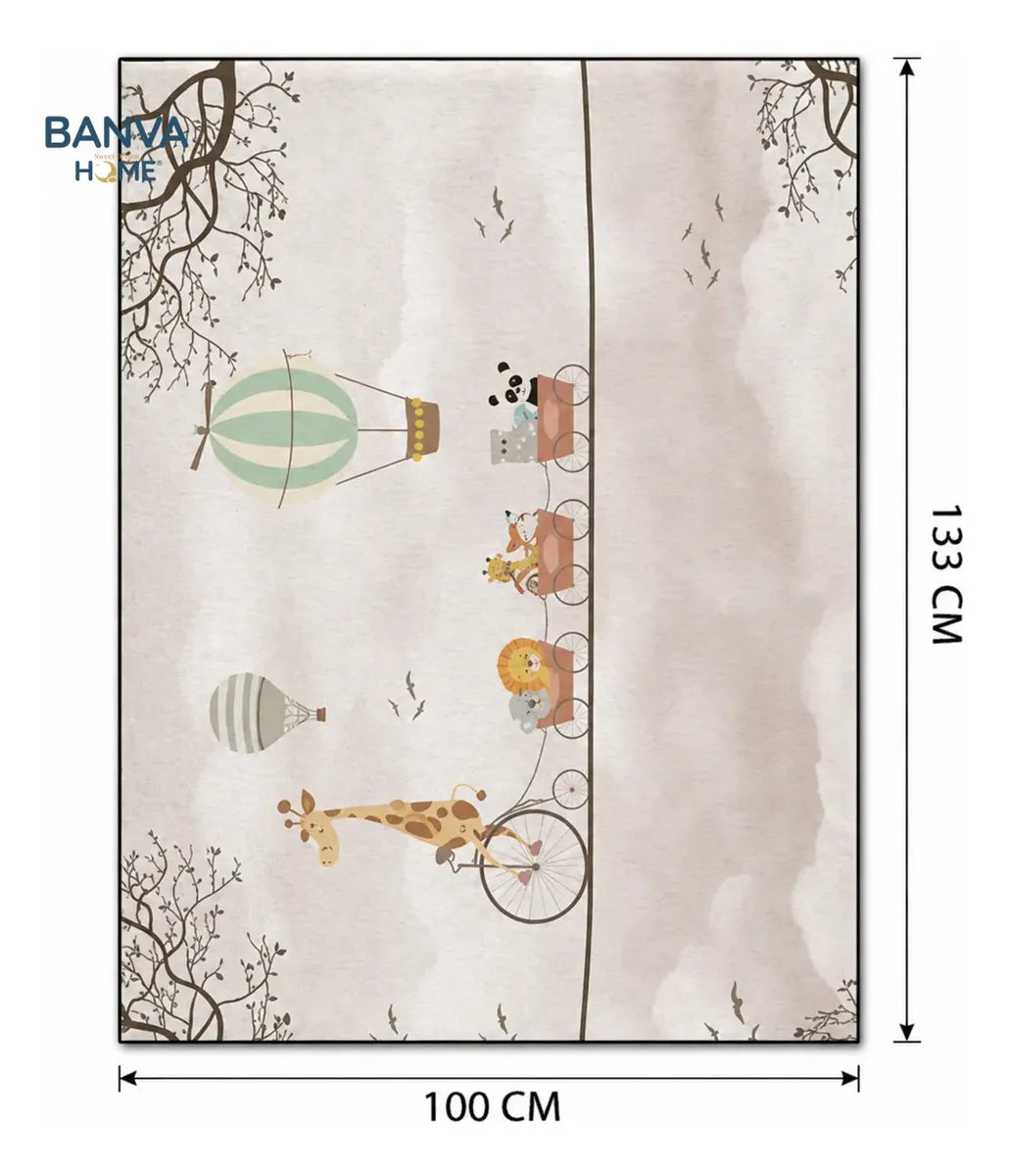 Alfombra Infantil Estampado Safari