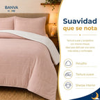 Quilt Sherpa King Rosa