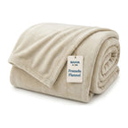 Frazada Illusions Flannel Liso 1.5 Plazas Beige